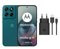Smartfon / Telefon Motorola moto g77 5G 12/256GB Shaded Spruce 120Hz + Ładowarka 33W
